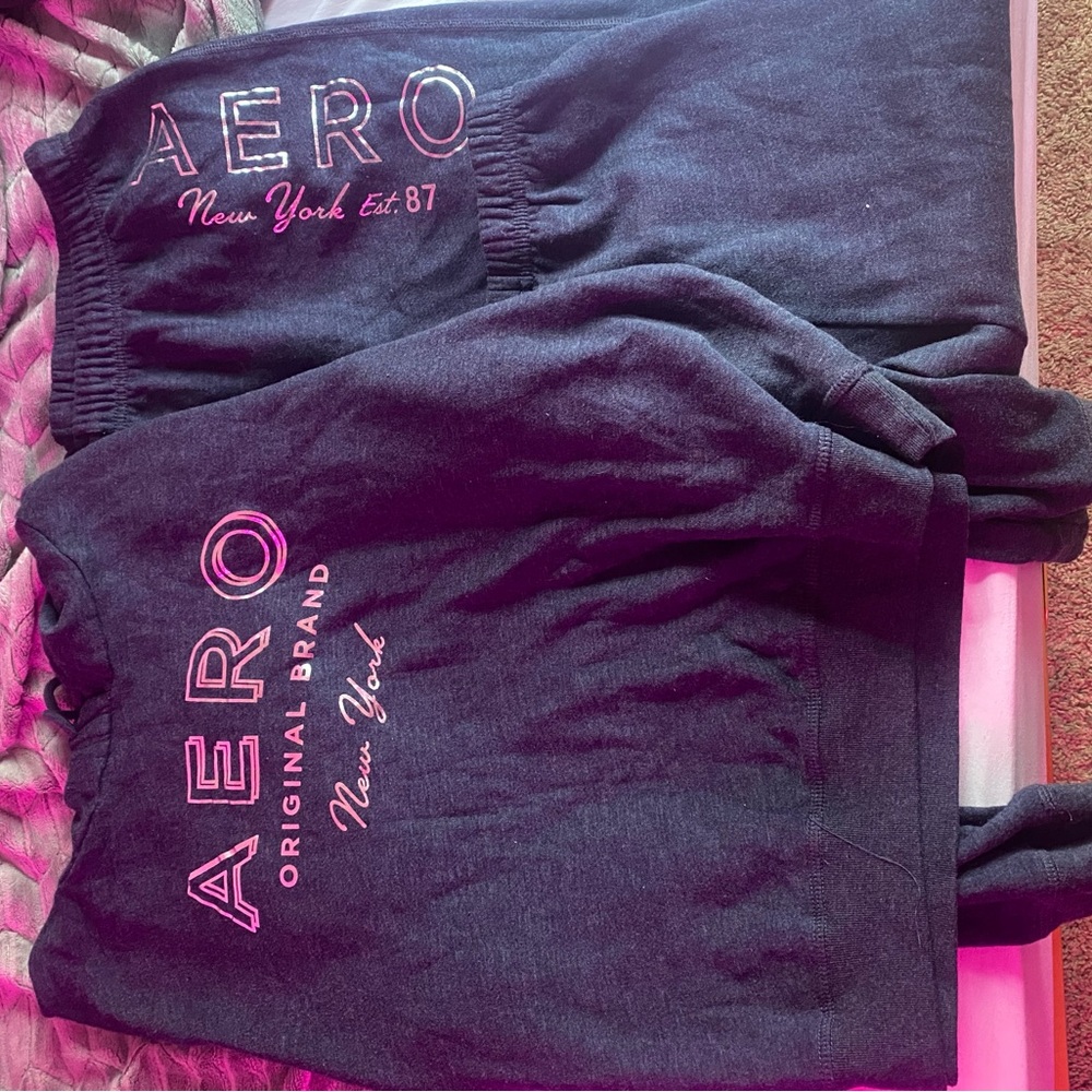 Aeropostale Black Track Pants & Joggers